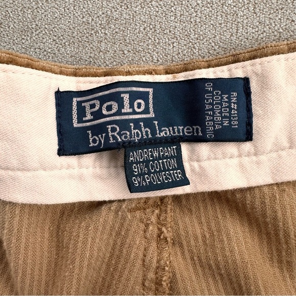 Ralph Lauren Vintage Men's Brown Corduroy Pants. Size 40/30 - Picture 4 of 9